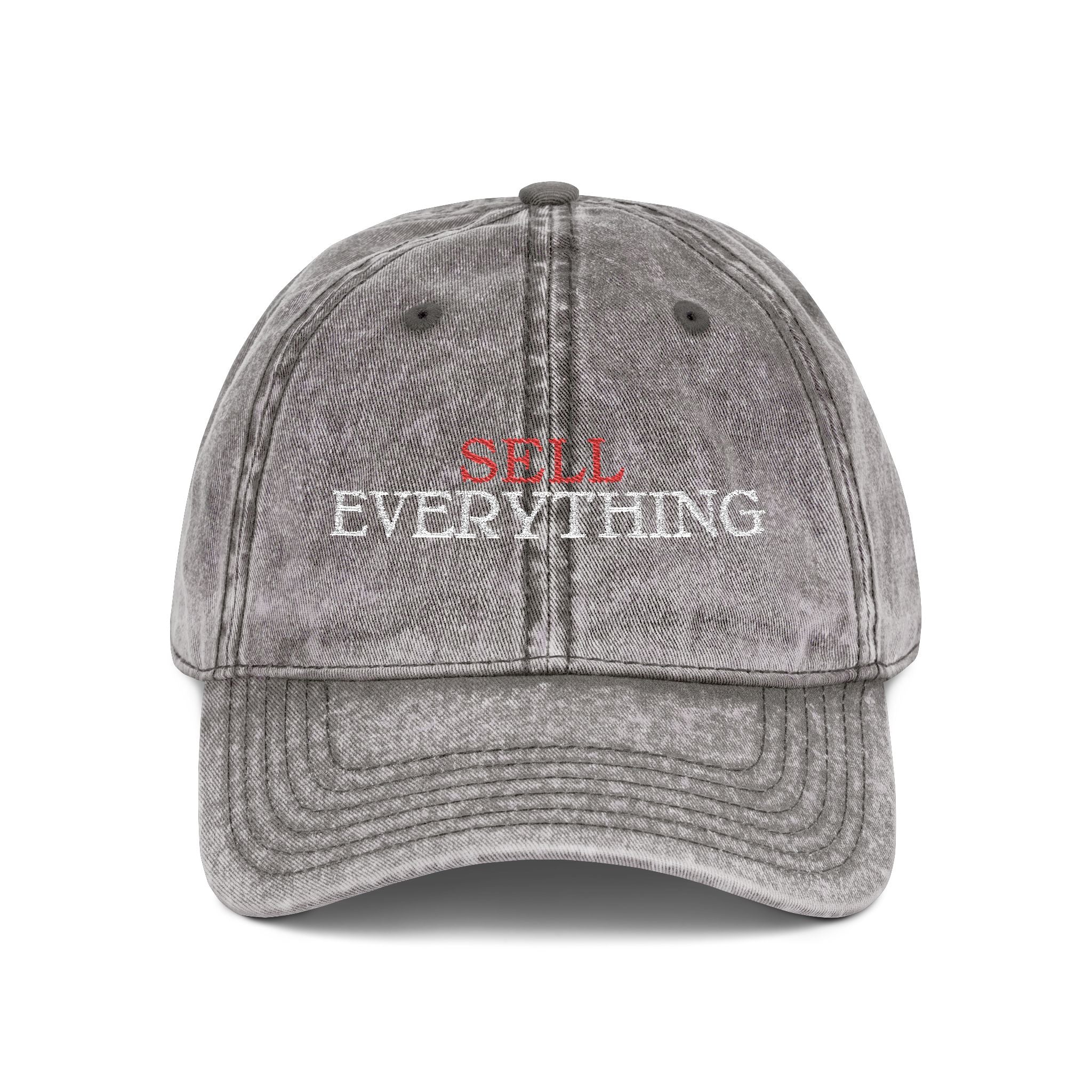 Vintage Embroidered Cap - "EVERYTHING" Distressed Dad Hat