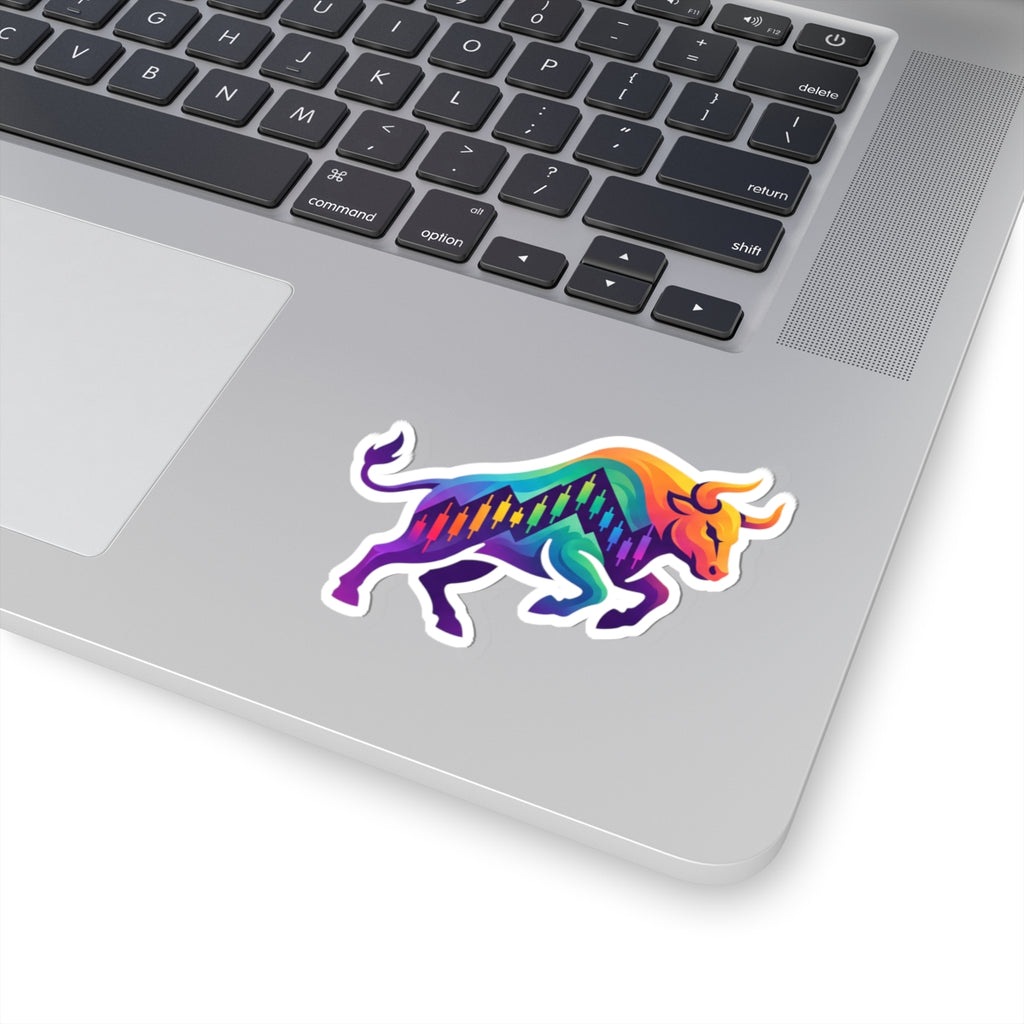 Bull Market Sticker — Colorful Stock Trading Vinyl Decal