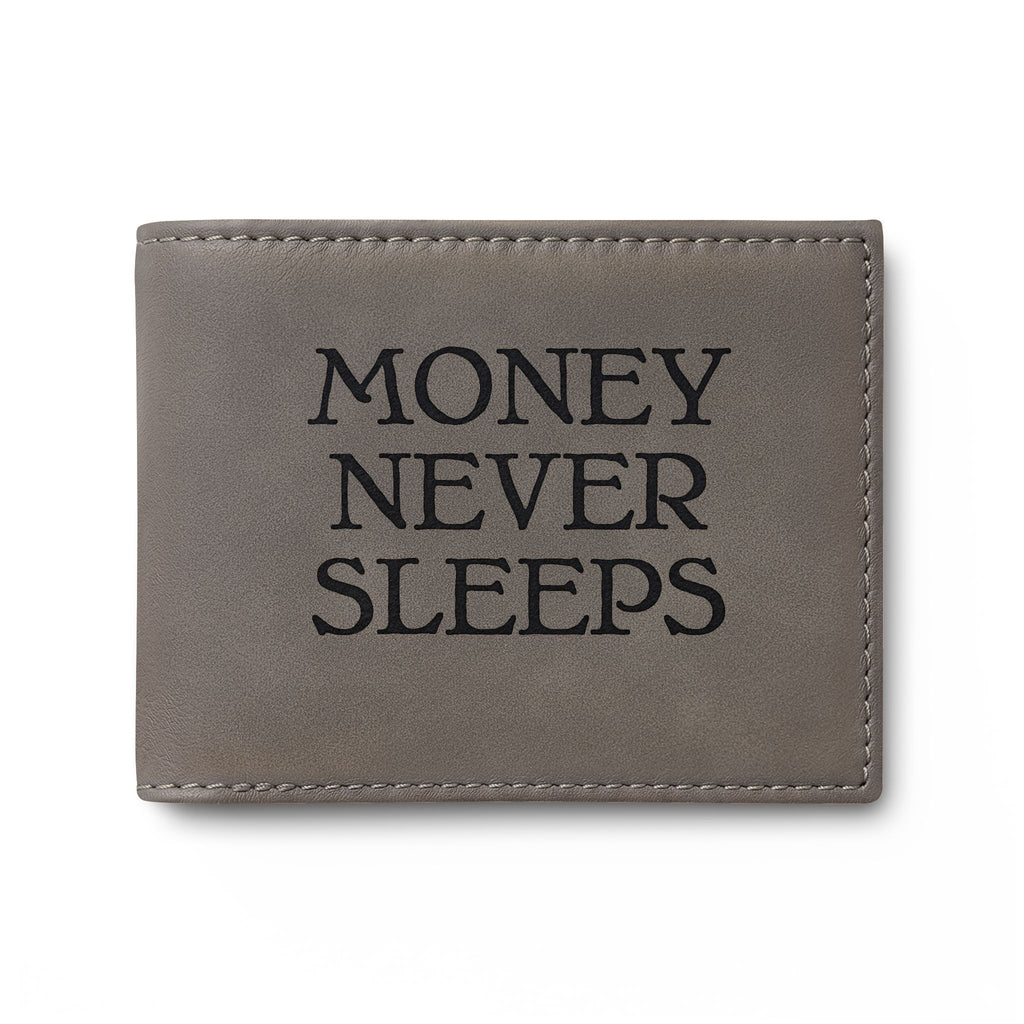 Money Never Sleeps Bi-Fold Wallet