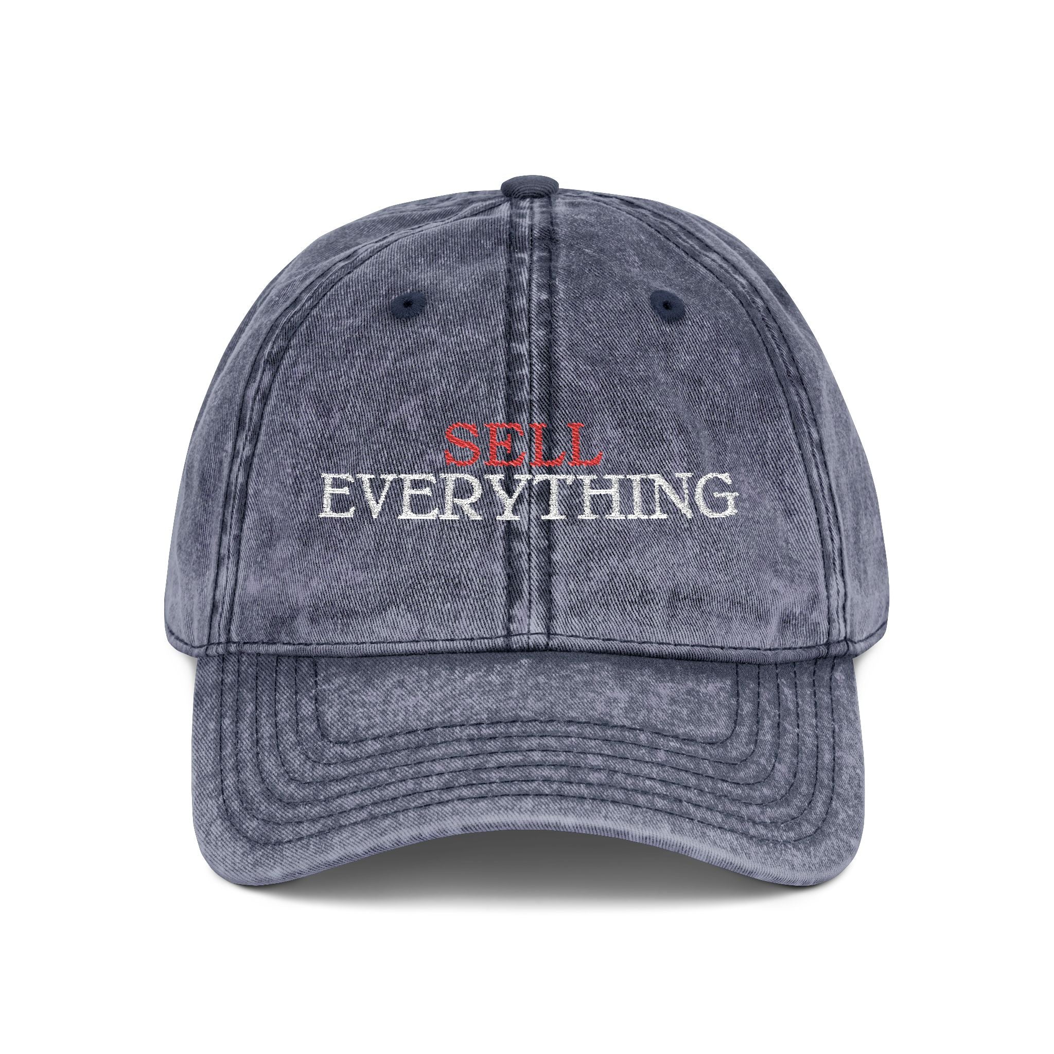 Vintage Embroidered Cap - "EVERYTHING" Distressed Dad Hat
