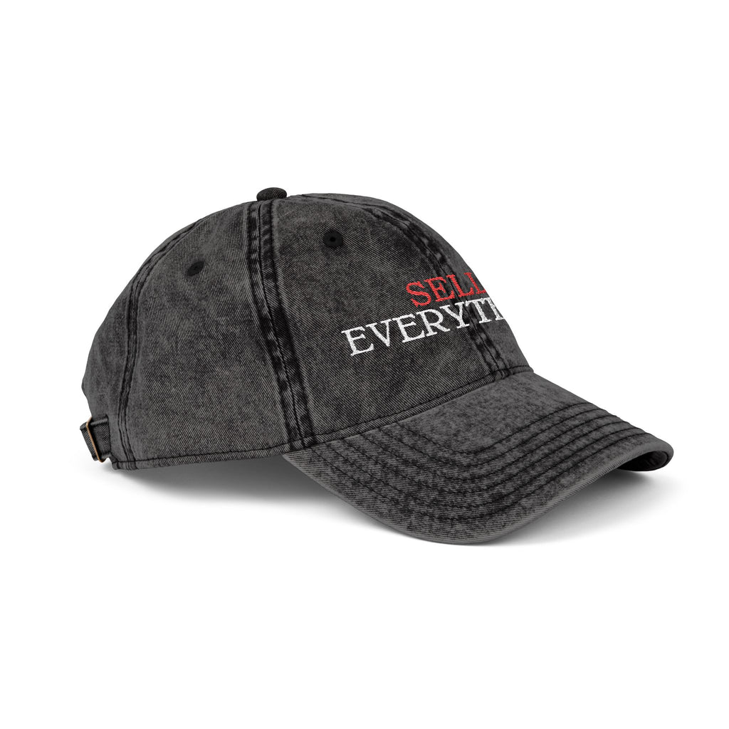 Vintage Embroidered Cap - "EVERYTHING" Distressed Dad Hat