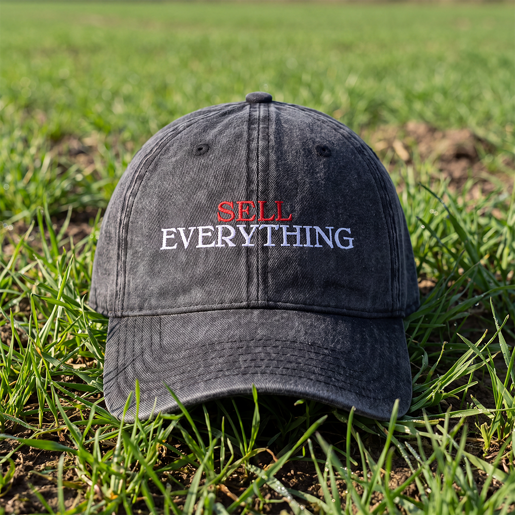 Vintage Embroidered Cap - "EVERYTHING" Distressed Dad Hat
