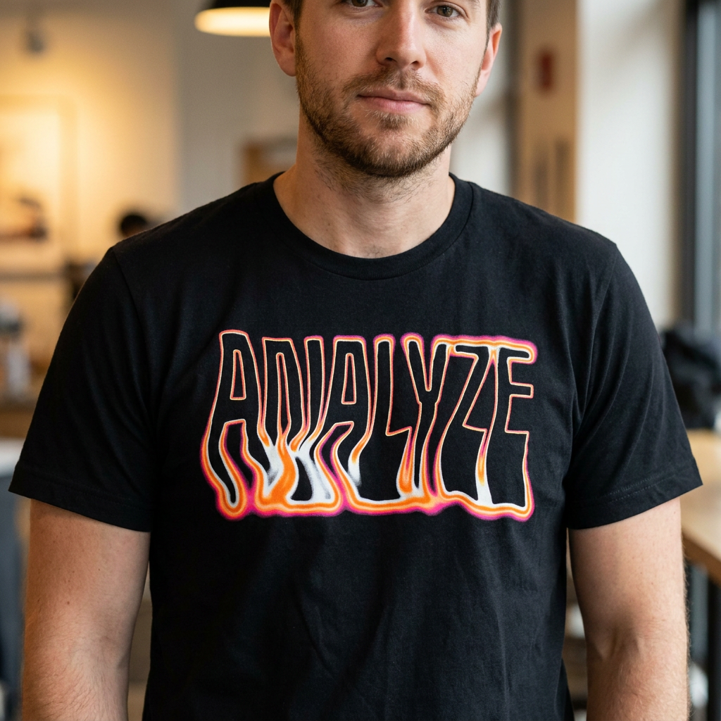 Analyze Flame Youth Tee — Retro Flame Graphic T‑Shirt