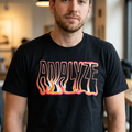 Analyze Flame Youth Tee — Retro Flame Graphic T‑Shirt