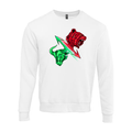Santa Barbara Lightning Bear Sweatshirt — Green & Red Graphic Crewneck